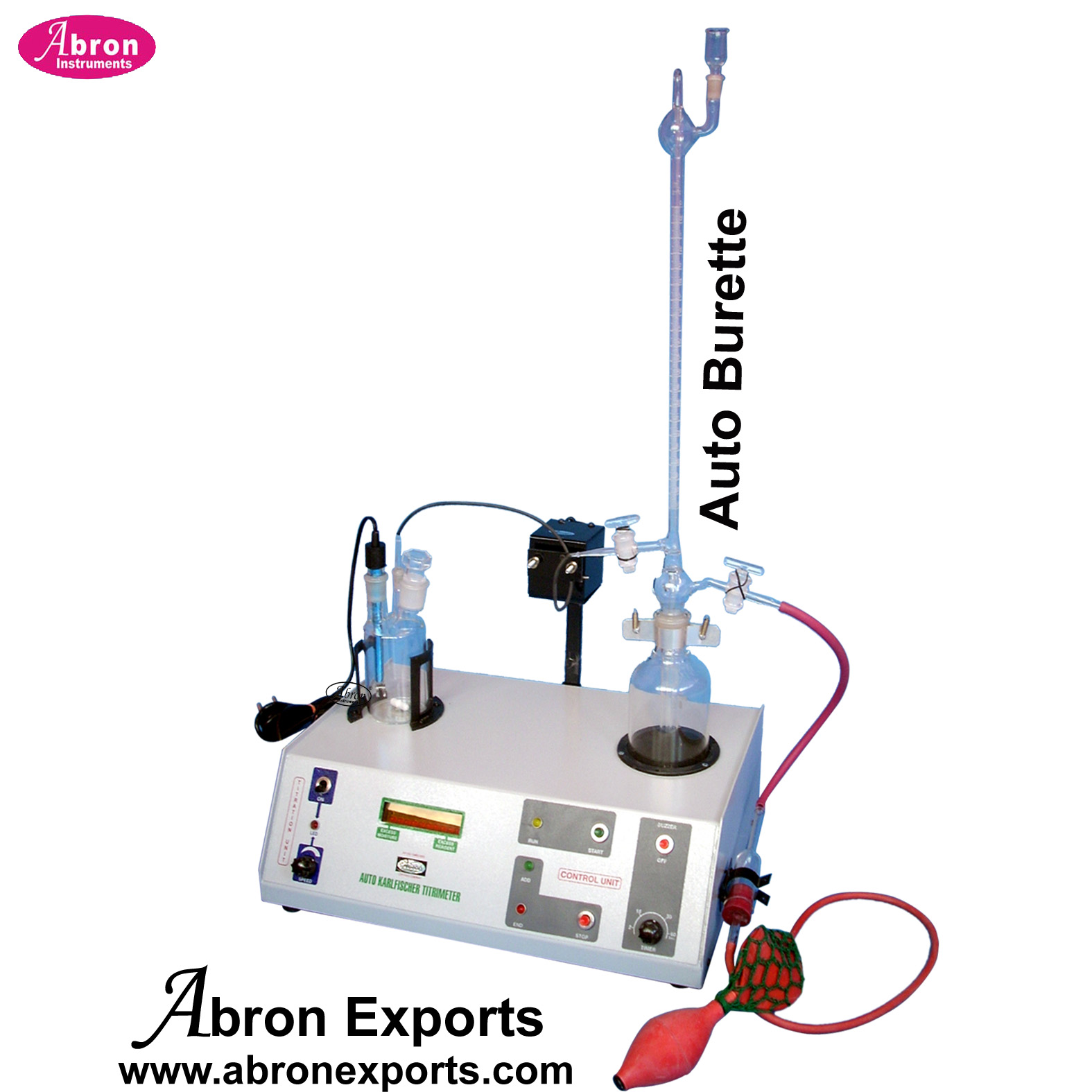 Digital Karl Fisher potentiometric Titrimeter 10 LED + Auto Burette electronic solenoid etc LED AC-305AD